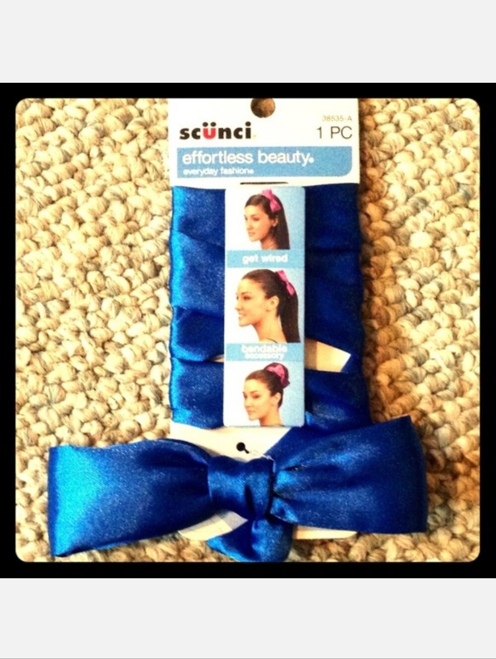 NWT! Scünci 1-pc Satin/Wire Hair Twist & Bow!